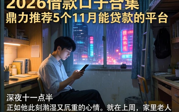 2026借款口子合集，鼎力推荐5个11月能贷款的平台