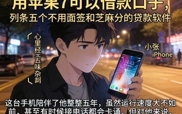 用苹果7可以借款口子，条列五个不用面签和芝麻分的贷款软件