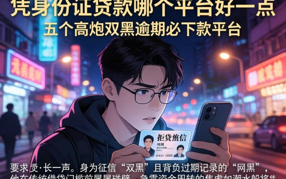 凭身份证贷款哪个平台好一点，详尽说明五个高炮双黑逾期必下款平台