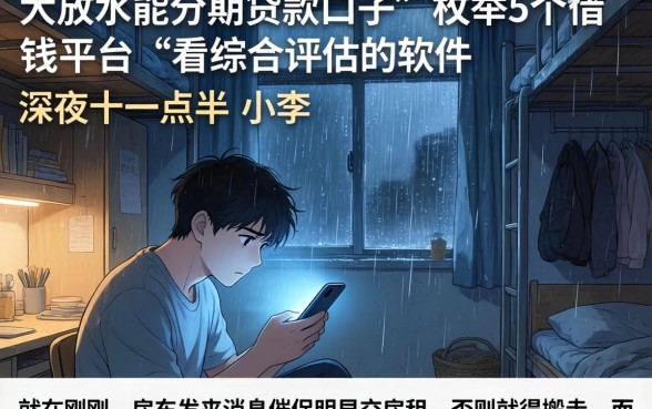 大放水能分期贷款口子,枚举5个借钱平台不看综合评估的软件