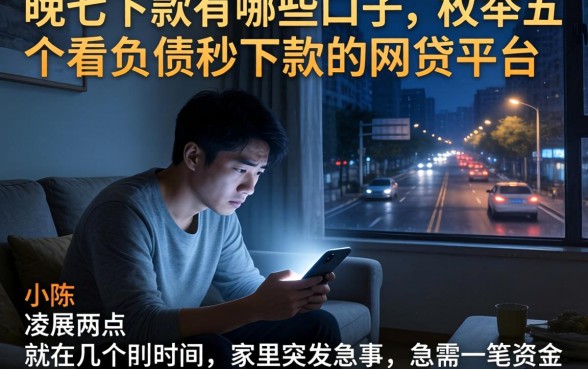 晚上下款的有哪些口子，枚举五个不看负债秒下款的网贷平台