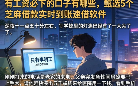 有工资必下的口子有哪些，甄选5个芝麻借款实时到账速借软件