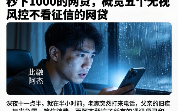 秒下1000的网贷，概览五个无视风控不看征信的网贷