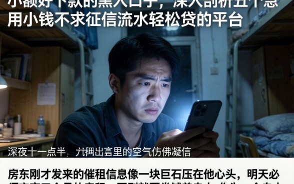 小额好下款的黑户口子，深入剖析五个急用小钱不求征信流水轻松贷的平台