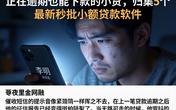 正在逾期也能下款的小贷，归集5个最新秒批小额贷款软件