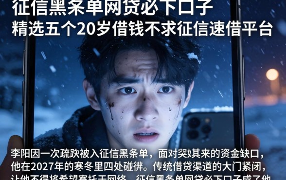 征信黑名单网贷必下口子，精选五个20岁借钱不求征信速借平台