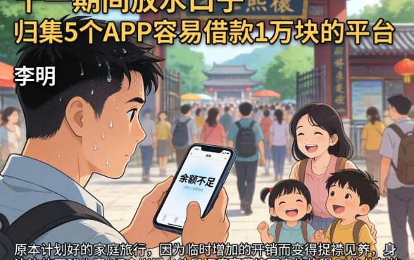 十一期间放水的口子，归集5个APP容易借款1万块的平台