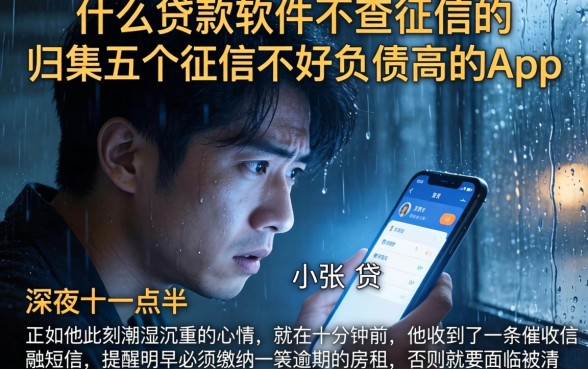 什么贷款软件不查征信的，归集五个征信不好负债高的app