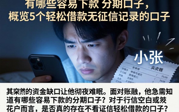 有哪些容易下款的分期口子，概览5个轻松借款无征信记录的口子