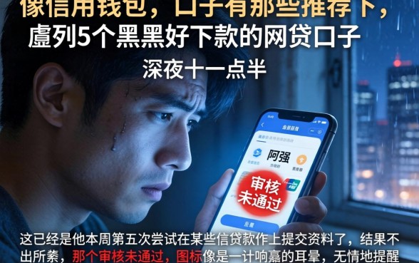 像信用钱包的口子有那些推荐下，胪列5个黑户好下款的网贷口子