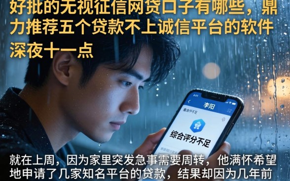 好批的无视征信网贷口子有哪些，鼎力推荐五个贷款不上诚信平台的软件
