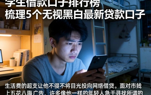 学生借款口子排行榜，梳理5个无视黑白的最新贷款口子