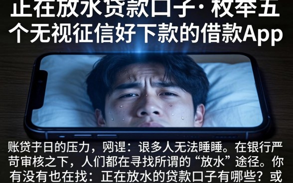 正在放水的贷款口子，枚举五个无视征信好下款的借款app