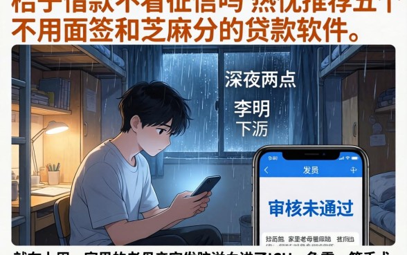 桔子借款不看征信吗，热忱推荐五个不用面签和芝麻分的贷款软件