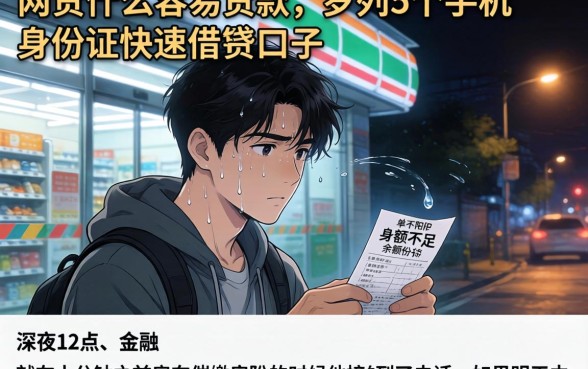 网贷什么容易贷款，罗列5个手机和身份证快速借钱口子