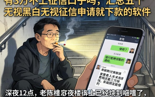 有3万不上征信的口子吗，汇总五个无视黑白无视征信申请就下款的软件