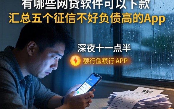 有哪些网贷软件可以下款，汇总五个征信不好负债高的app