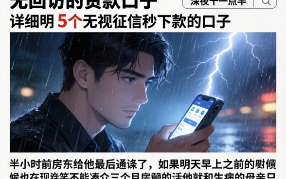 无回访的贷款口子，详尽说明5个无视征信秒下款的口子