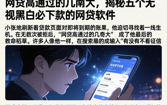 网贷高通过的几率大,揭秘五个无视黑白必下款的网贷软件