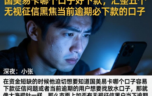 国美易卡哪个口子好下款，汇整五个无视征信黑户当前逾期必下款的口子