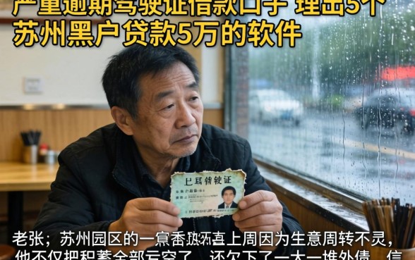 严重逾期驾驶证借款口子，理出5个苏州黑户贷款5万的软件