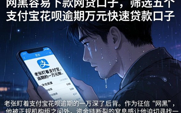 网黑容易下款的网贷口子，筛选五个支付宝花呗逾期万元快速贷款口子