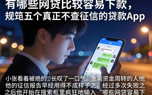 有哪些网贷比较容易下款，规整五个真正不查征信的贷款app