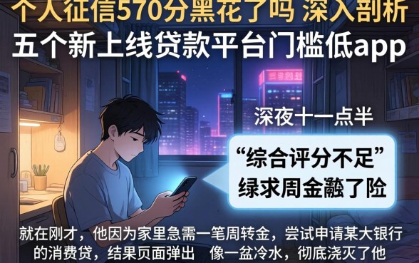 个人征信570分黑花了吗,深入剖析五个新上线贷款平台门槛低app