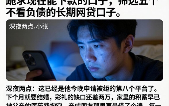 跪求现在能下款的口子，筛选五个不看负债的长期网贷口子