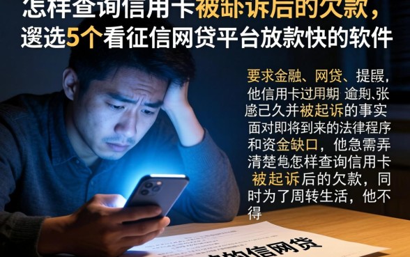 怎样查询信用卡被起诉后的欠款，遴选5个不看征信网贷平台放款快的软件