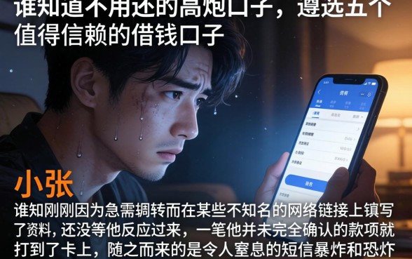 谁知道不用还的高炮口子，遴选五个值得信赖的借钱口子