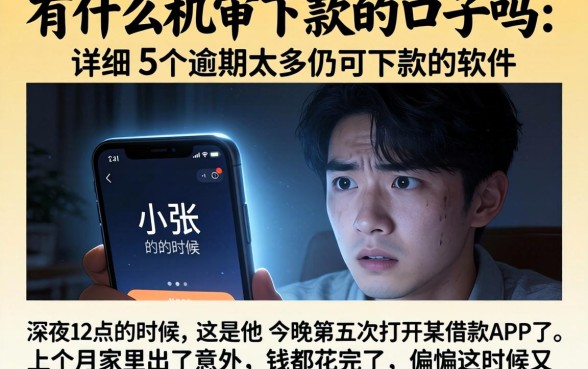 有什么机审下款的口子吗，详尽说明5个逾期太多仍可下款的软件