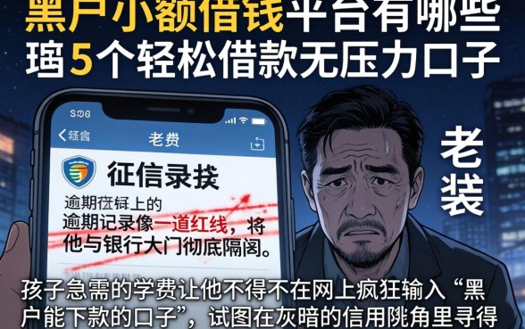黑户小额借钱平台有哪些，理出5个轻松借款无压力口子