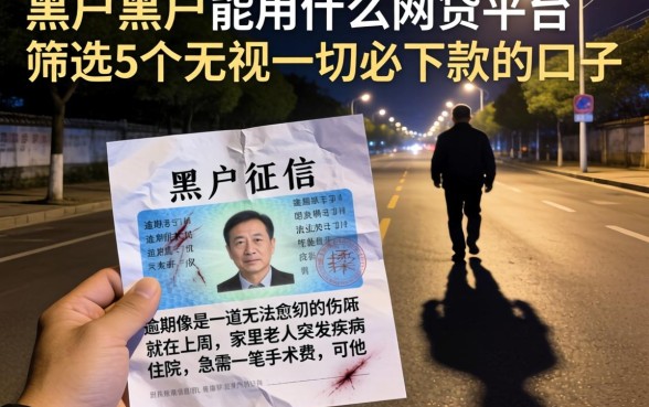 黑户黑户能用什么网贷平台，筛选5个无视一切必下款的口子