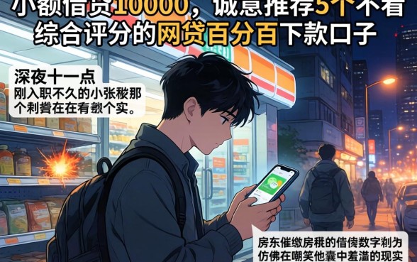 小额借贷10000，诚意推荐5个不看综合评分的网贷百分百下款口子