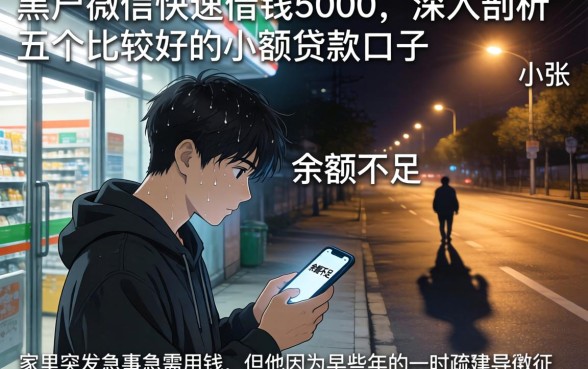 黑户微信快速借钱5000，深入剖析五个比较好的小额贷款口子