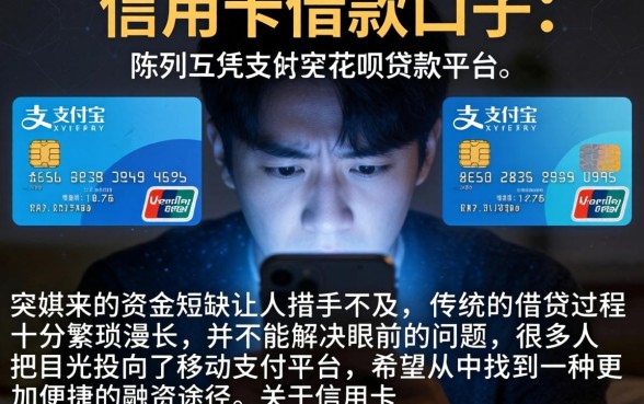 信用卡借款的口子，陈列五个凭支付宝花呗贷款的平台