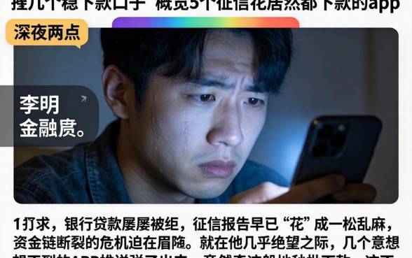 介绍几个稳下款的口子，概览5个征信花居然都下款的app