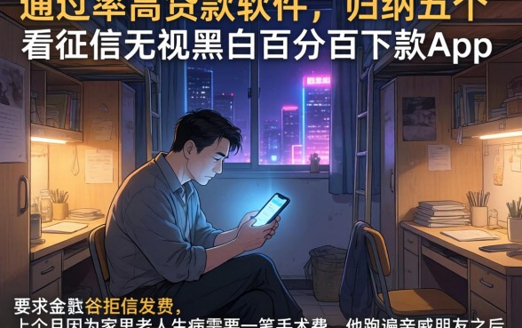 通过率高贷款软件，归纳五个不看征信无视黑白百分百下款app