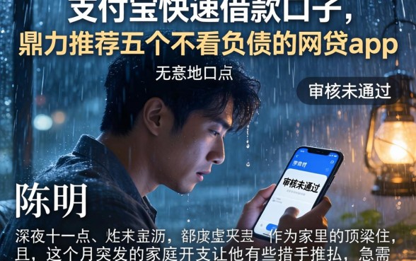 支付宝快速借款口子,鼎力推荐五个不看负债的网贷app