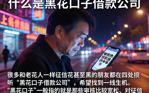 什么是黑花口子借款公司，细致阐述五个不上征信报告的贷款口子
