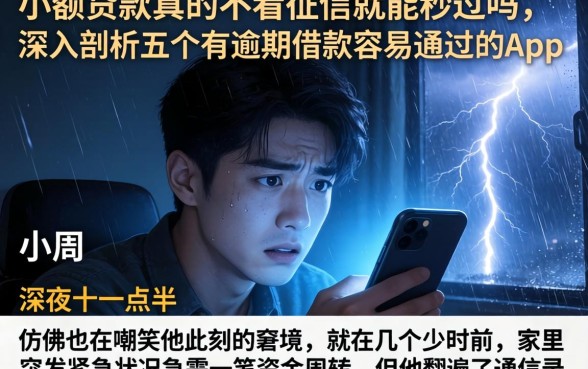 小额贷款真的不看征信就能秒过吗，深入剖析五个有逾期借款容易通过的app