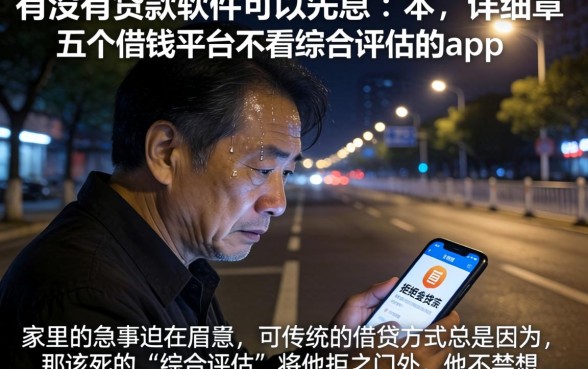 有没有贷款软件可以先息后本，详细阐述五个借钱平台不看综合评估的app