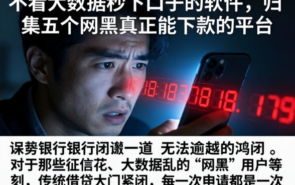 不看大数据秒下口子的软件，归集五个网黑真正能下款的平台