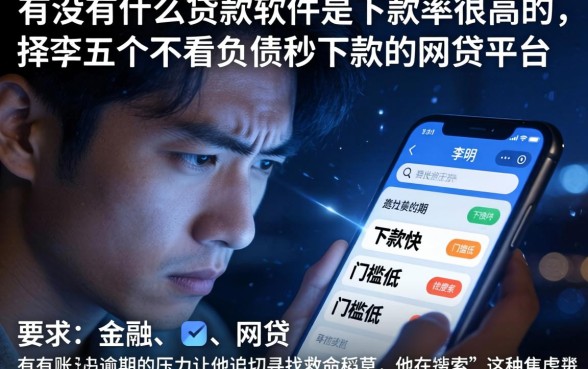 有没有什么贷款软件是下款率很高的，枚举五个不看负债秒下款的网贷平台