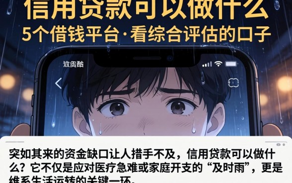 信用贷款可以做什么，理出5个借钱平台不看综合评估的口子