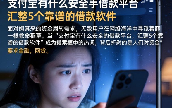 支付宝有什么安全的借款平台，汇整5个靠谱的借款软件