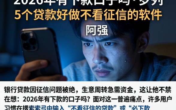 2026年有下款的口子吗，罗列5个贷款好做不看征信的软件