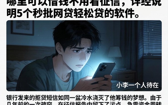 哪里可以借钱不用看征信，详尽说明5个秒批网贷轻松贷的软件