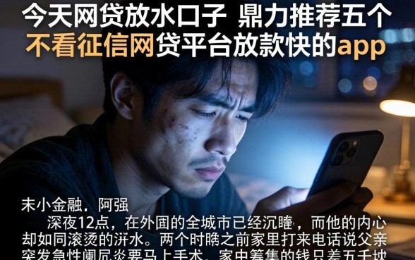 今天网贷放水口子,鼎力推荐五个不看征信网贷平台放款快的app